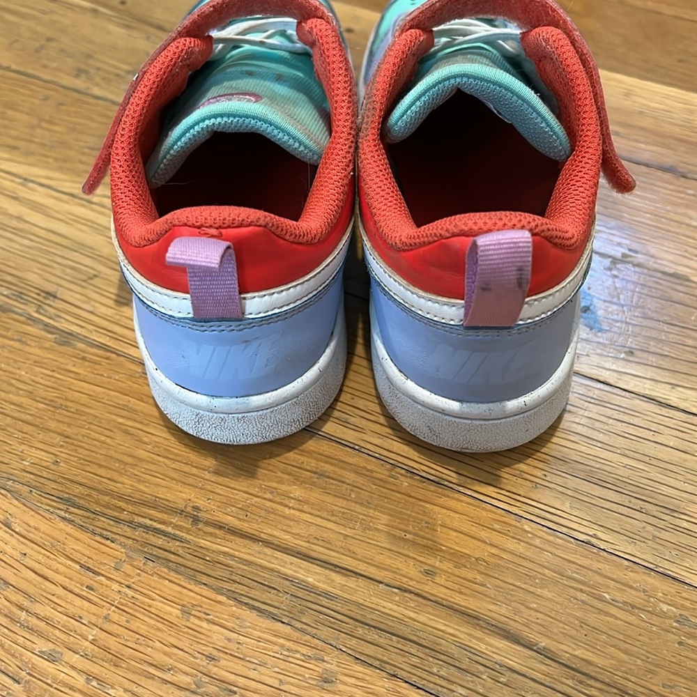 Nike Kids' Red and Light Blue Sneakers - Picture 4 of 8